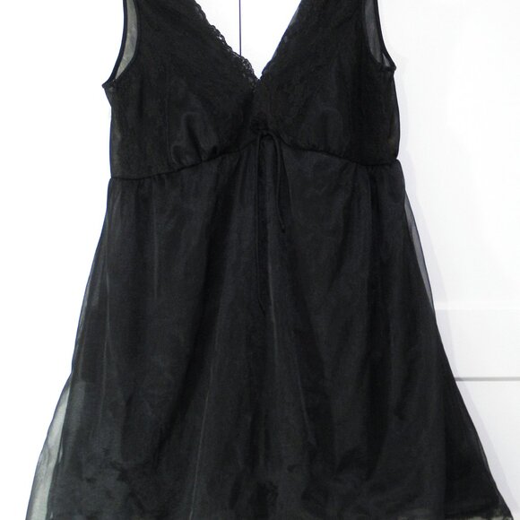 Miss Elaine Vintage Double Nylon Babydoll M - Picture 11 of 12